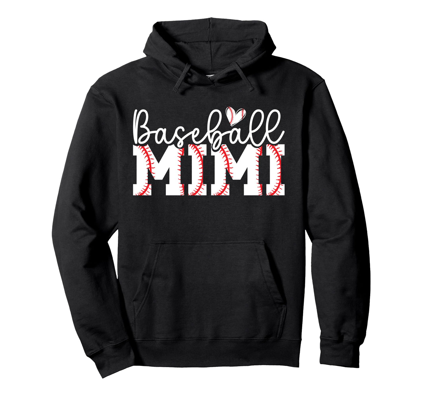 Baseball Mimi Grandma Boho Baseball Hoodie - Graphic Print for Adults - T-Shirt, Sweatshirt, Hoodie