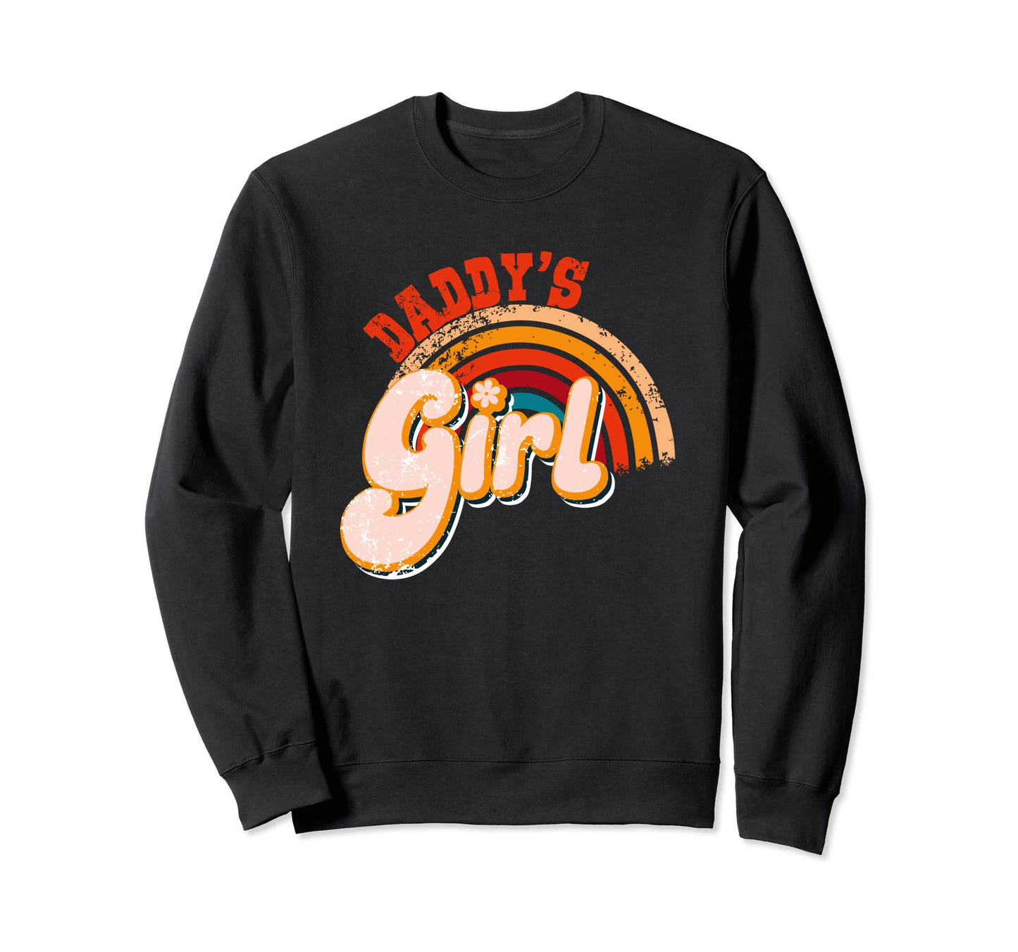 Daddys Teen Rainbow Proud Daughter Sweatshirt - Custom Art Print for Adults - T-Shirt, Sweatshirt, Hoodie