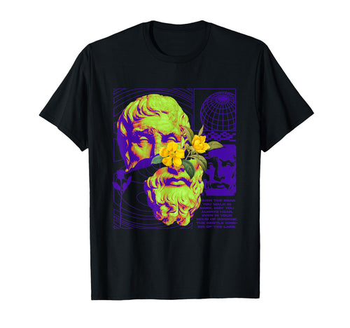 Dark Road Irish Blessing Vaporwave T-Shirt - Custom Art Print Unisex - T-Shirt, Sweatshirt, Hoodie