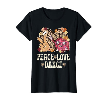 Peace Love Dance Lover Cheetah T-Shirt - Casual Everyday Wear Unisex - T-Shirt, Sweatshirt, Hoodie
