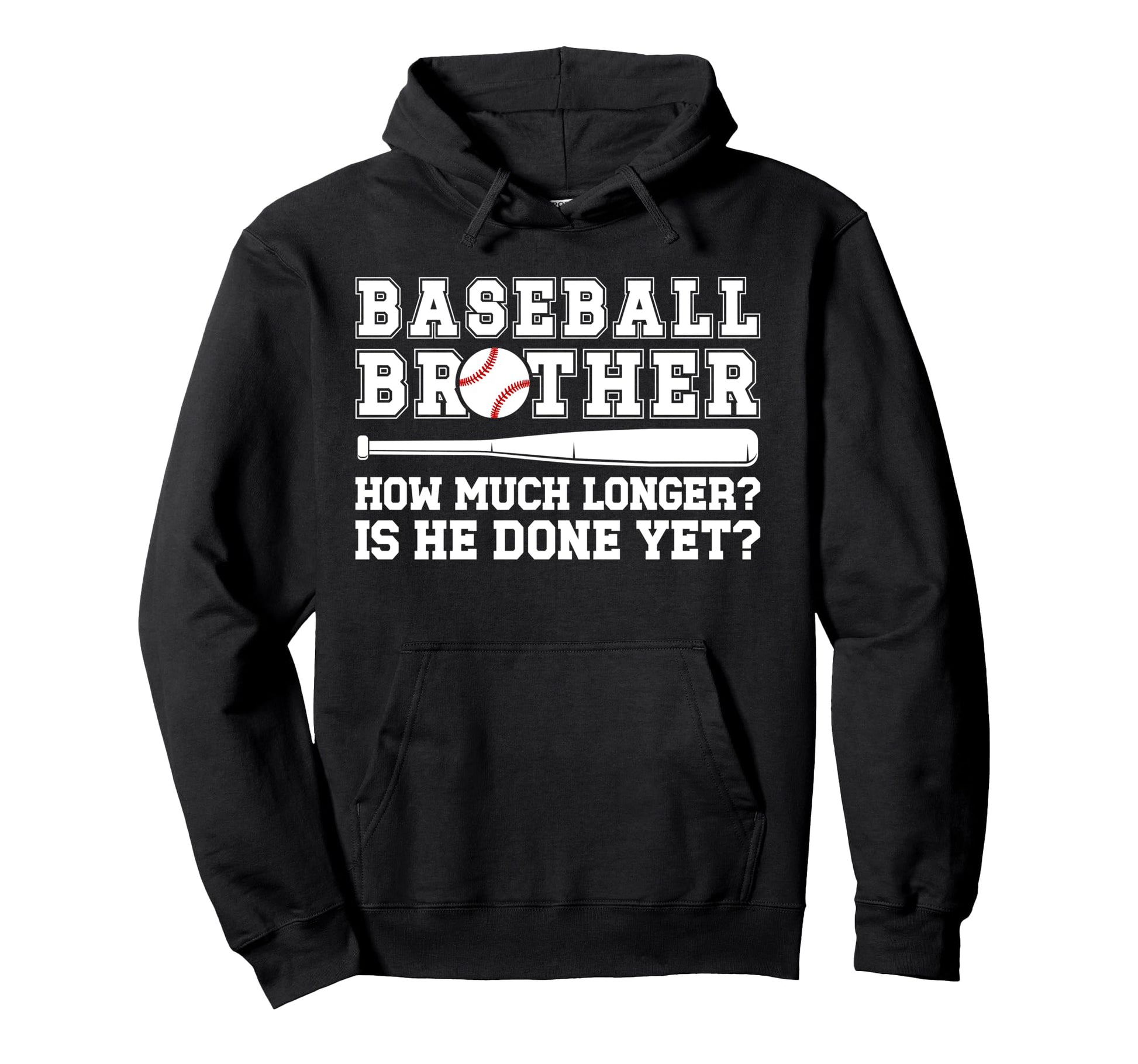 Funny Baseball Brother Baseball Players Hoodie - Unique Graphic Unisex - T-Shirt, Sweatshirt, Hoodie