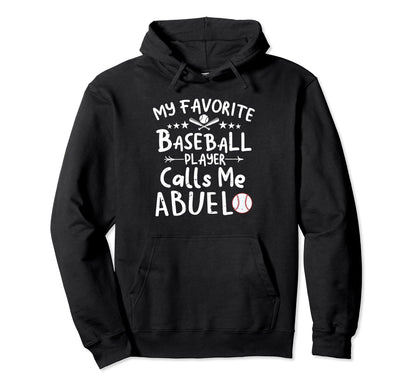My Favorite Baseball Player Calls Me Hoodie - Graphic Print for Adults - T-Shirt, Sweatshirt, Hoodie