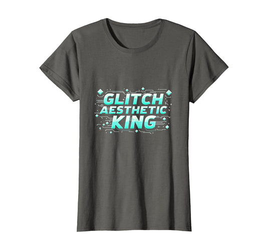 Y2K Glitch Aesthetic King T-Shirt - Novelty Apparel Men Women - T-Shirt, Sweatshirt, Hoodie