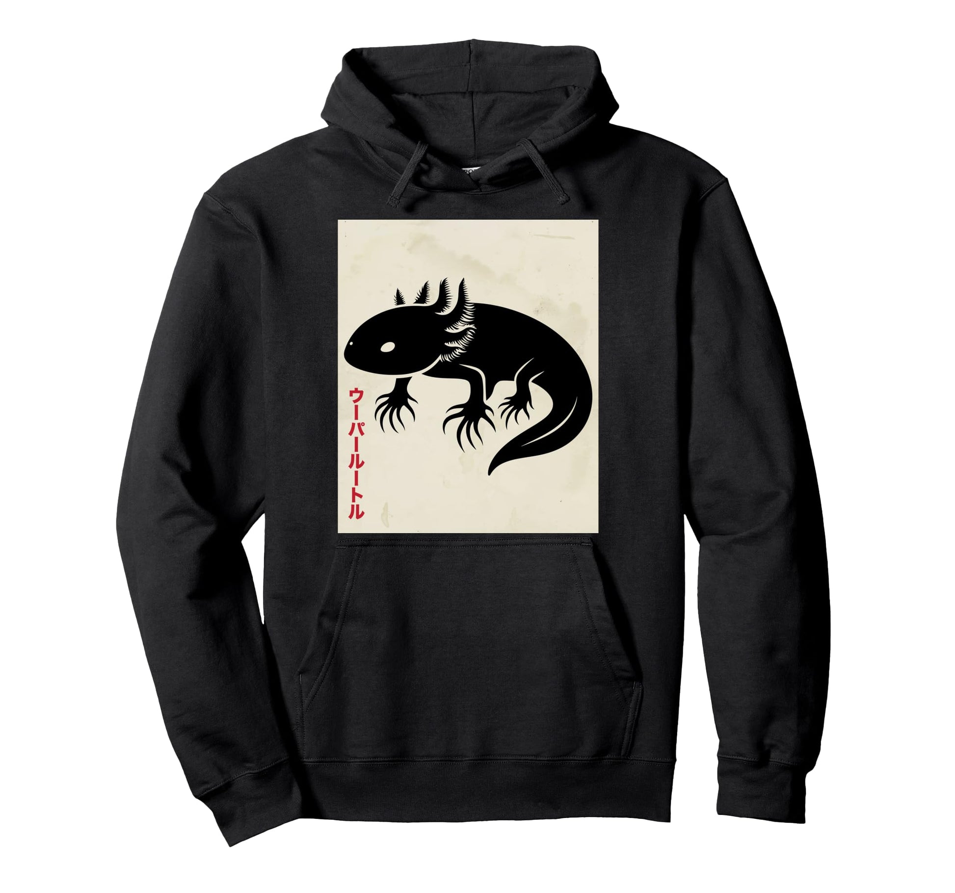 Axolotl Ukiyo E Art Japan Theme Pastel Hoodie - Trendy Graphic Unisex - T-Shirt, Sweatshirt, Hoodie