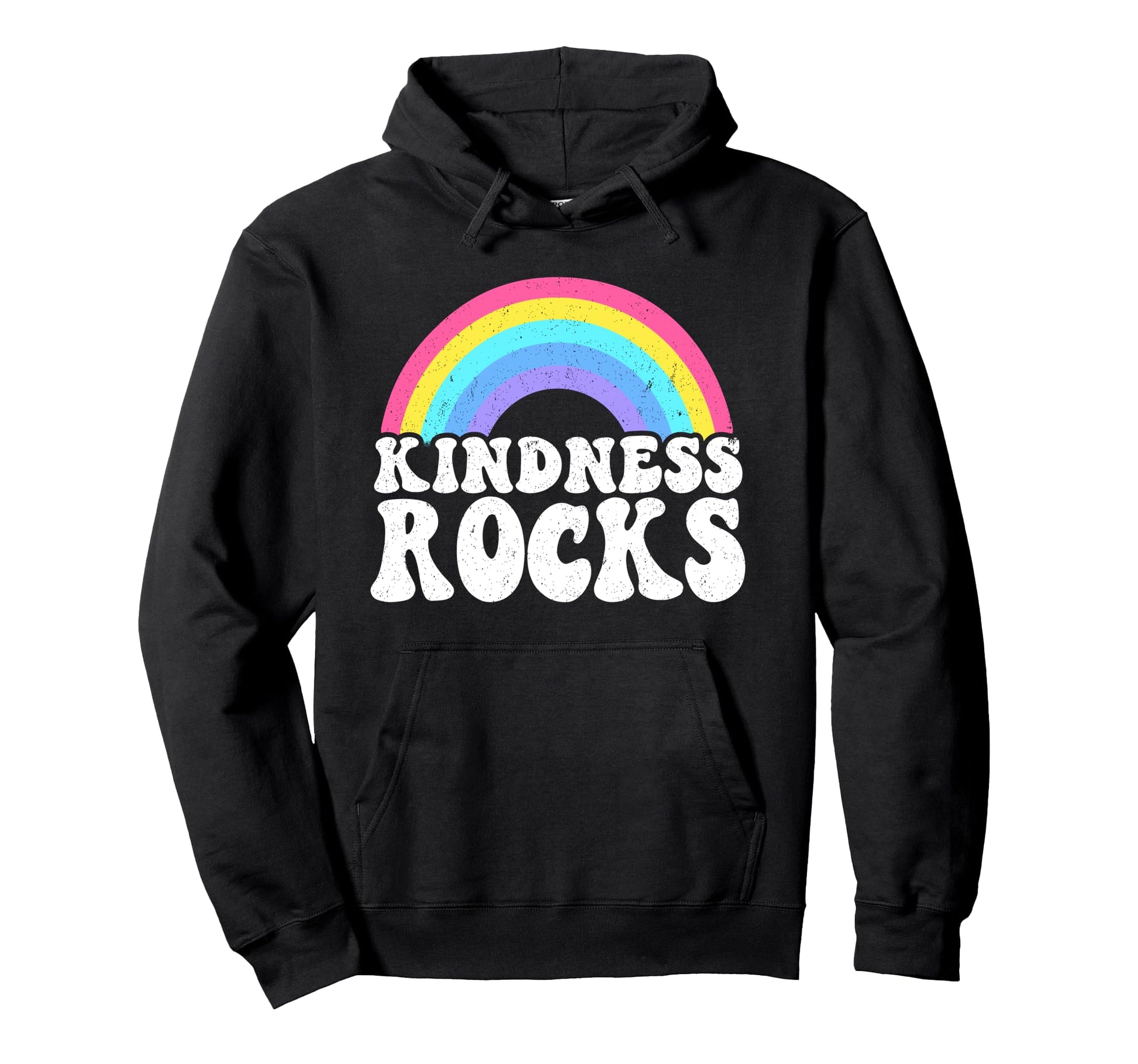 Hippie Teacher Anti Bullying Rainbow Hoodie - Aesthetic Graphic Unisex - T-Shirt, Sweatshirt, Hoodie