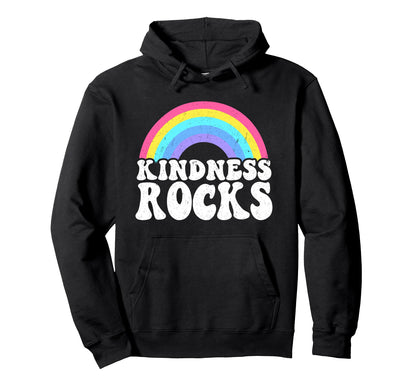 Hippie Teacher Anti Bullying Rainbow Hoodie - Aesthetic Graphic Unisex - T-Shirt, Sweatshirt, Hoodie