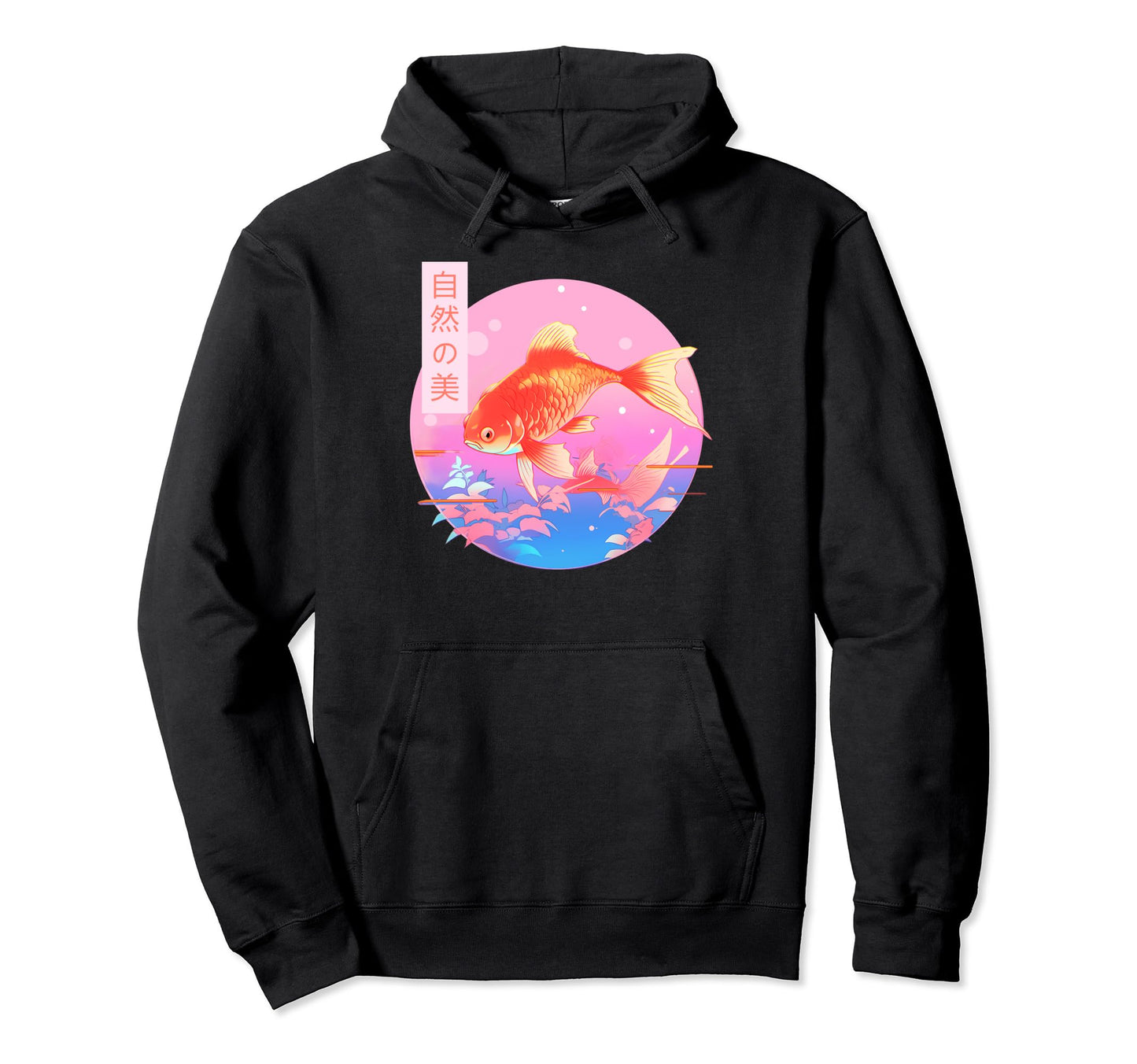 Gold Fish Harajuku Kawaii Japanese Vaporwave Hoodie - Graphic Print Unisex - T-Shirt, Sweatshirt, Hoodie