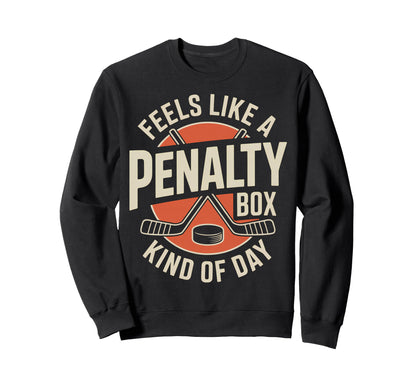 Feels Like Penalty Box Kind Day Sweatshirt - Fun Novelty Design Men Women - T-Shirt, Sweatshirt, Hoodie