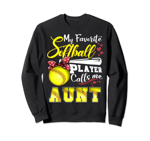 My Favorite Softball Player Sweatshirt - Aesthetic Graphic for Adults - T-Shirt, Sweatshirt, Hoodie