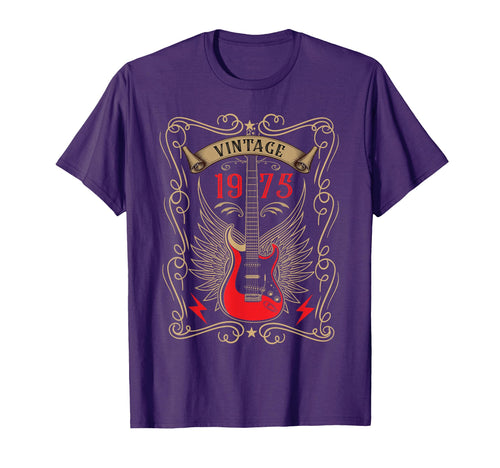 1975 Birth Year Rock Guitar Music T-Shirt - Casual Everyday Wear Unisex - T-Shirt, Sweatshirt, Hoodie
