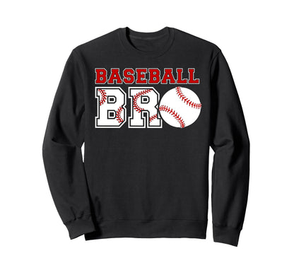 Baseball Bro Proud Baseball Sweatshirt - Novelty Apparel for Adults - T-Shirt, Sweatshirt, Hoodie