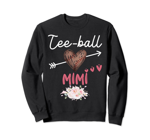 Ball Mimi Heart Baseball Sweatshirt - Casual Everyday Wear Men Women - T-Shirt, Sweatshirt, Hoodie
