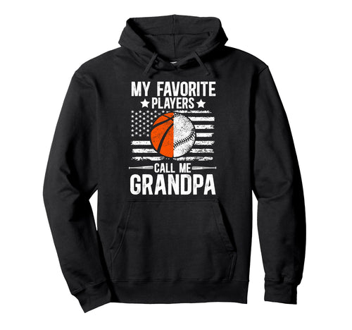 Favorite Players Call Me Grandpa Hoodie - Minimalist Print Unisex - T-Shirt, Sweatshirt, Hoodie