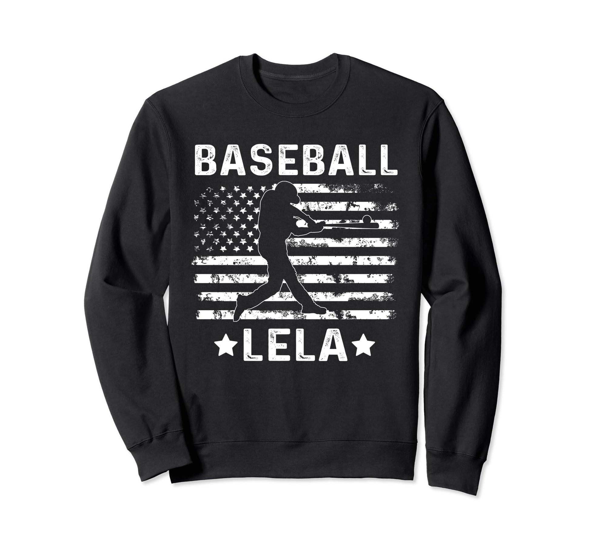 Baseball Lela Grandma Usa Flag 4Th Sweatshirt - Minimalist Print Unisex - T-Shirt, Sweatshirt, Hoodie