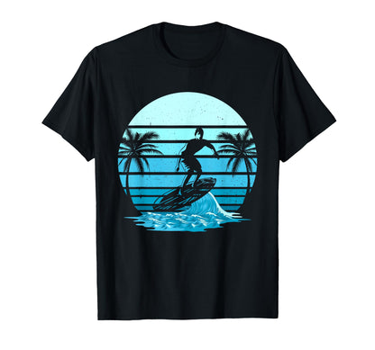 Surf Sunset Surfing Lover Gift Beach T-Shirt - Graphic Print Men Women - T-Shirt, Sweatshirt, Hoodie