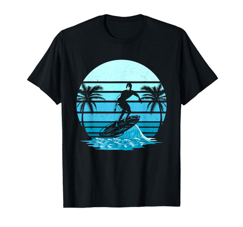 Surf Sunset Surfing Lover Gift Beach T-Shirt - Graphic Print Men Women - T-Shirt, Sweatshirt, Hoodie