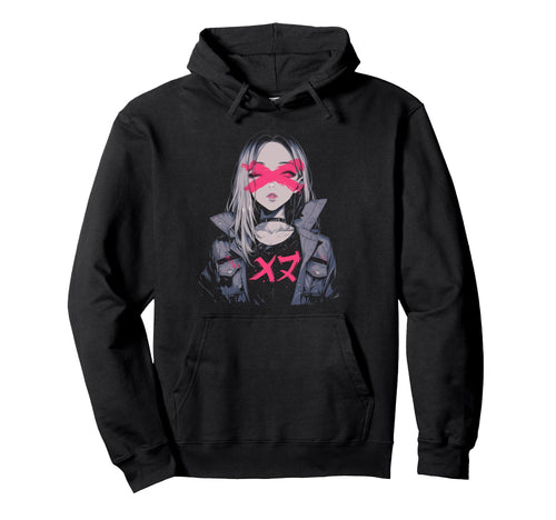 Goth Grunge Demon Anime Waifu Horror Alt Hoodie - Aesthetic Graphic Unisex - T-Shirt, Sweatshirt, Hoodie