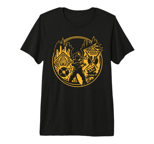 Hip Hop Ninja Warrior Streetwear T-Shirt - Fun Novelty Design for Adults - T-Shirt, Sweatshirt, Hoodie