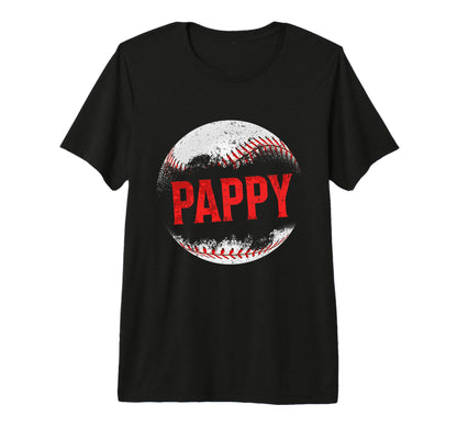 Mens Baseball Pappy Happy Fathers Day T-Shirt - Fun Novelty Design Unisex - T-Shirt, Sweatshirt, Hoodie