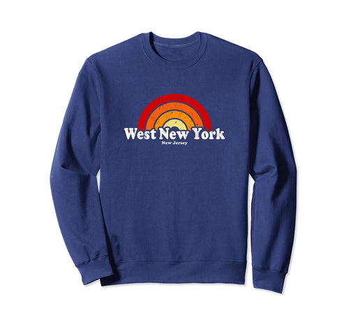 West New York New Jersey Nj 70S Sweatshirt - Aesthetic Graphic for Adults - T-Shirt, Sweatshirt, Hoodie