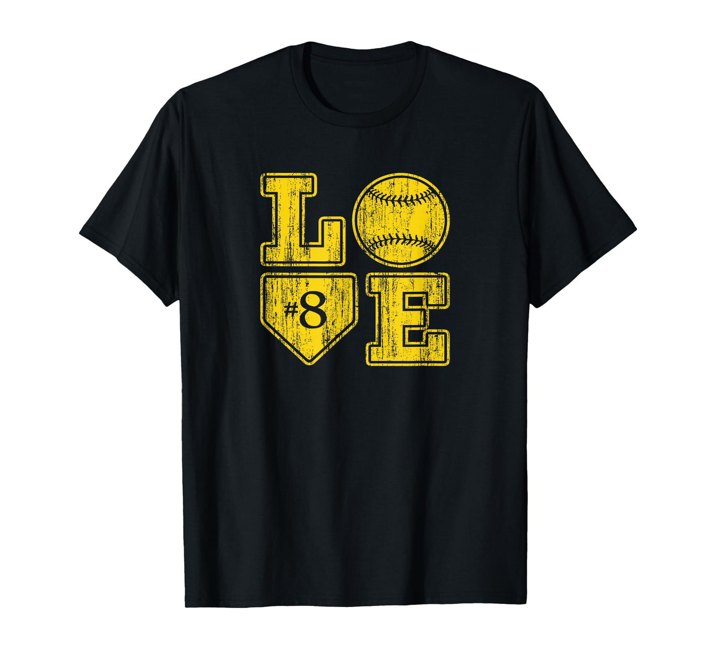 Love Baseball Softball Mom Distressed Home T-Shirt - Trendy Graphic Unisex - T-Shirt, Sweatshirt, Hoodie