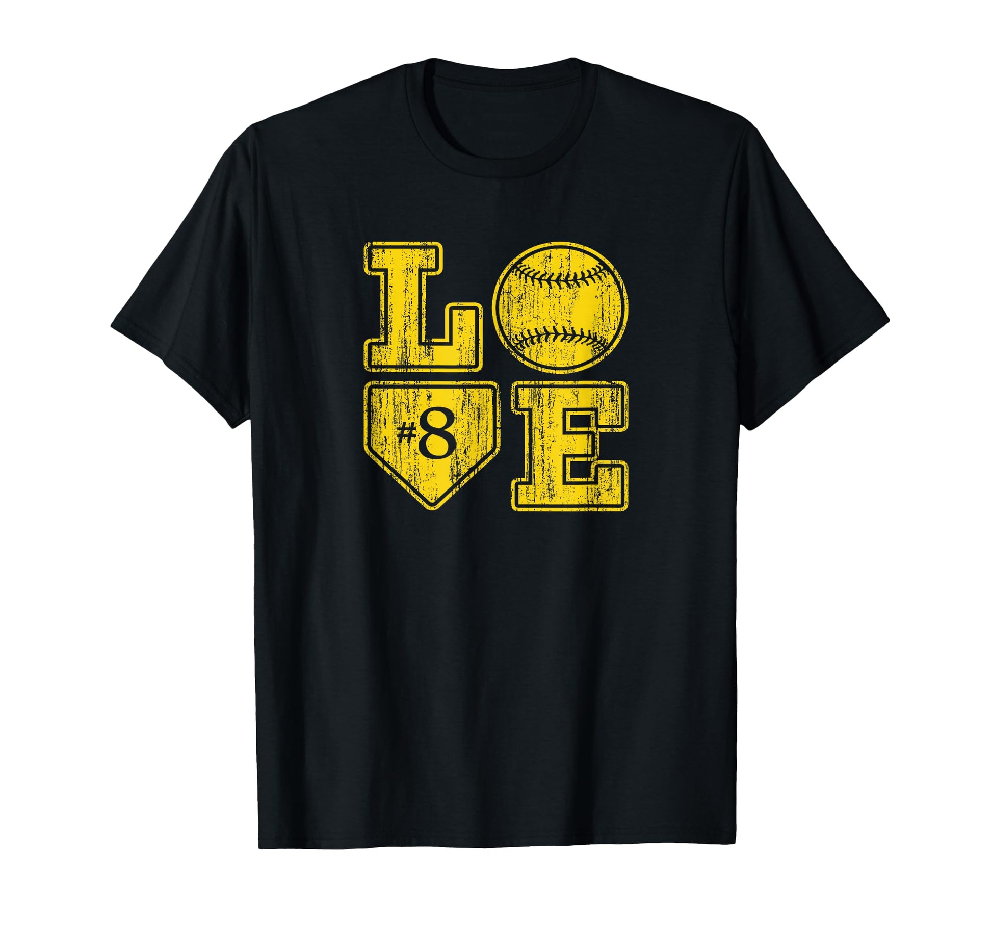 Love Baseball Softball Mom Distressed Home T-Shirt - Trendy Graphic Unisex - T-Shirt, Sweatshirt, Hoodie