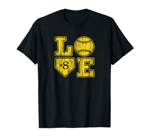 Love Baseball Softball Mom Distressed Home T-Shirt - Trendy Graphic Unisex - T-Shirt, Sweatshirt, Hoodie