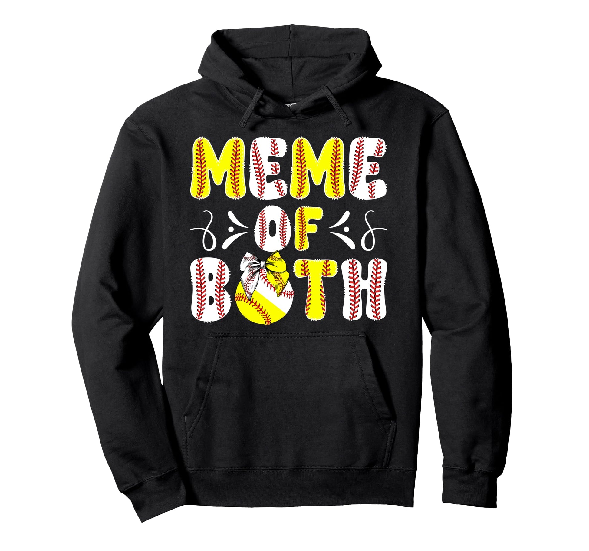 Meme Both Proud Softball Baseball Meme Hoodie - Trendy Graphic for Adults - T-Shirt, Sweatshirt, Hoodie