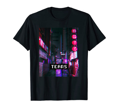 Tears Aesthetic Vaporwave Japan T-Shirt - Streetwear Style for Adults - T-Shirt, Sweatshirt, Hoodie