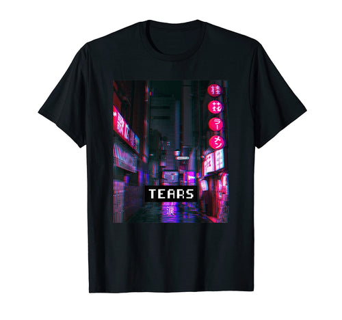 Tears Aesthetic Vaporwave Japan T-Shirt - Streetwear Style for Adults - T-Shirt, Sweatshirt, Hoodie