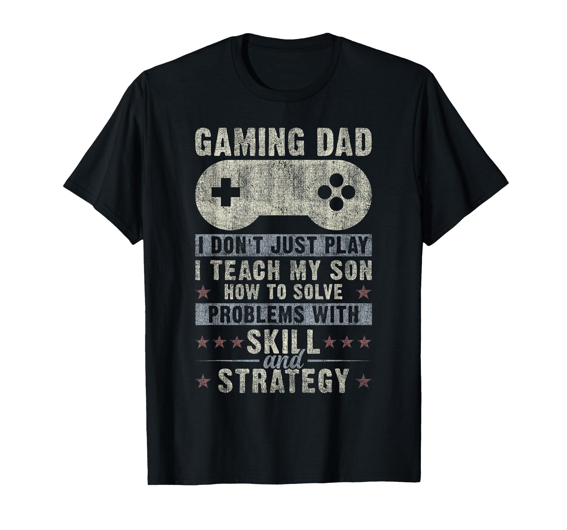 Gaming Dad Father Son Fathers Day T-Shirt - Custom Art Print Men Women - T-Shirt, Sweatshirt, Hoodie