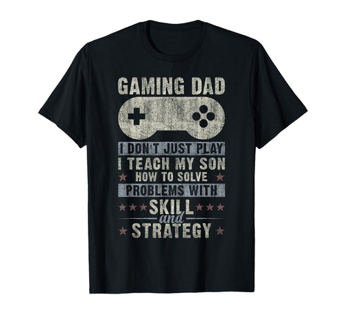 Gaming Dad Father Son Fathers Day T-Shirt - Custom Art Print Men Women - T-Shirt, Sweatshirt, Hoodie