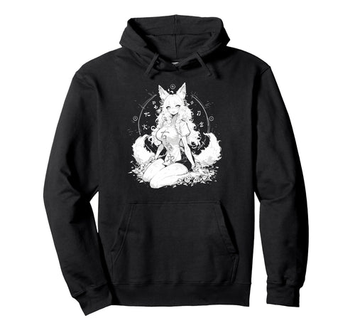 Goth Grunge Demon Anime Furry Wolf Hoodie - Unique Graphic for Adults - T-Shirt, Sweatshirt, Hoodie