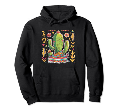 Cactus Serape Succulent Plant Cacti Hoodie - Custom Art Print Unisex - T-Shirt, Sweatshirt, Hoodie