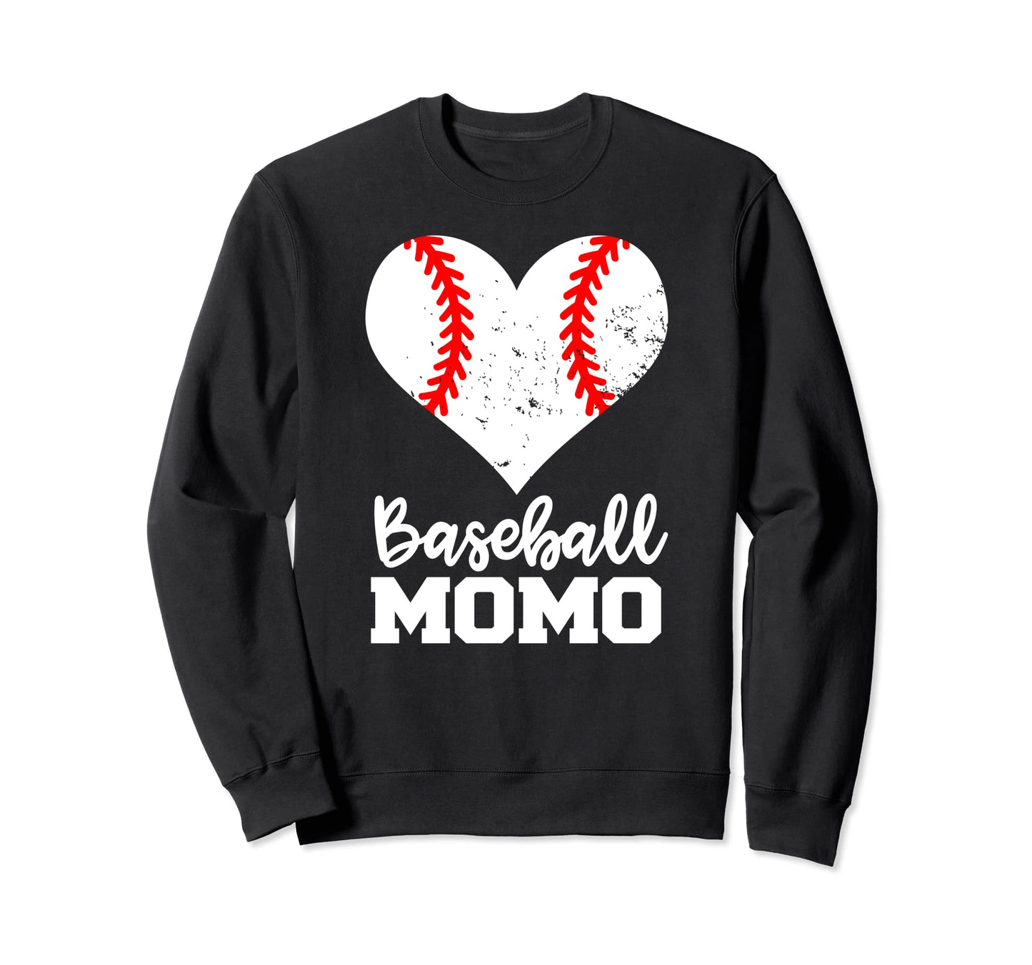 Baseball Momo Funny Baseball Heart Sweatshirt - Novelty Apparel Men Women - T-Shirt, Sweatshirt, Hoodie
