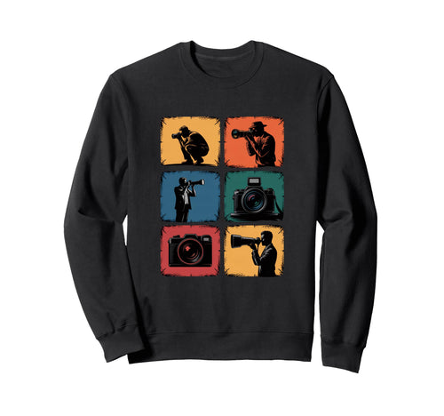 Photography Lover Camera Sweatshirt - Aesthetic Graphic Men Women - T-Shirt, Sweatshirt, Hoodie