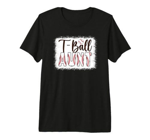 T Ball Aunt Baseball T Ball Player T-Shirt - Trendy Graphic for Adults - T-Shirt, Sweatshirt, Hoodie
