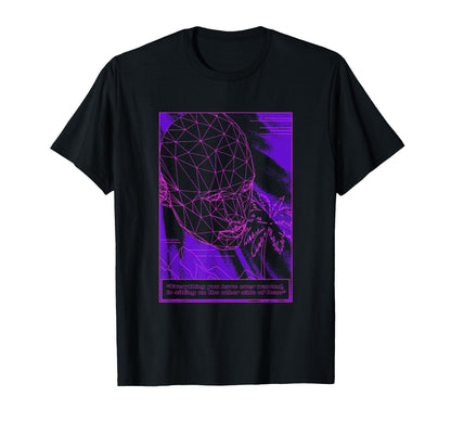 Vaporwave Aesthetic Polygonal Human T-Shirt - Graphic Print for Adults - T-Shirt, Sweatshirt, Hoodie