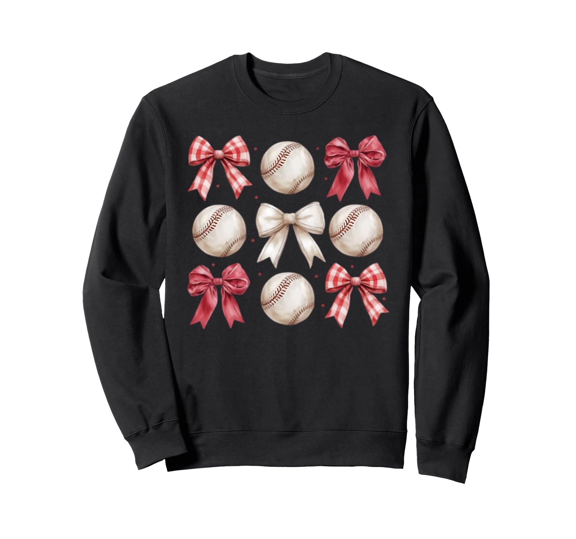 Baseball Coquette Bow Mom Sister Sweatshirt - Streetwear Style for Adults - T-Shirt, Sweatshirt, Hoodie