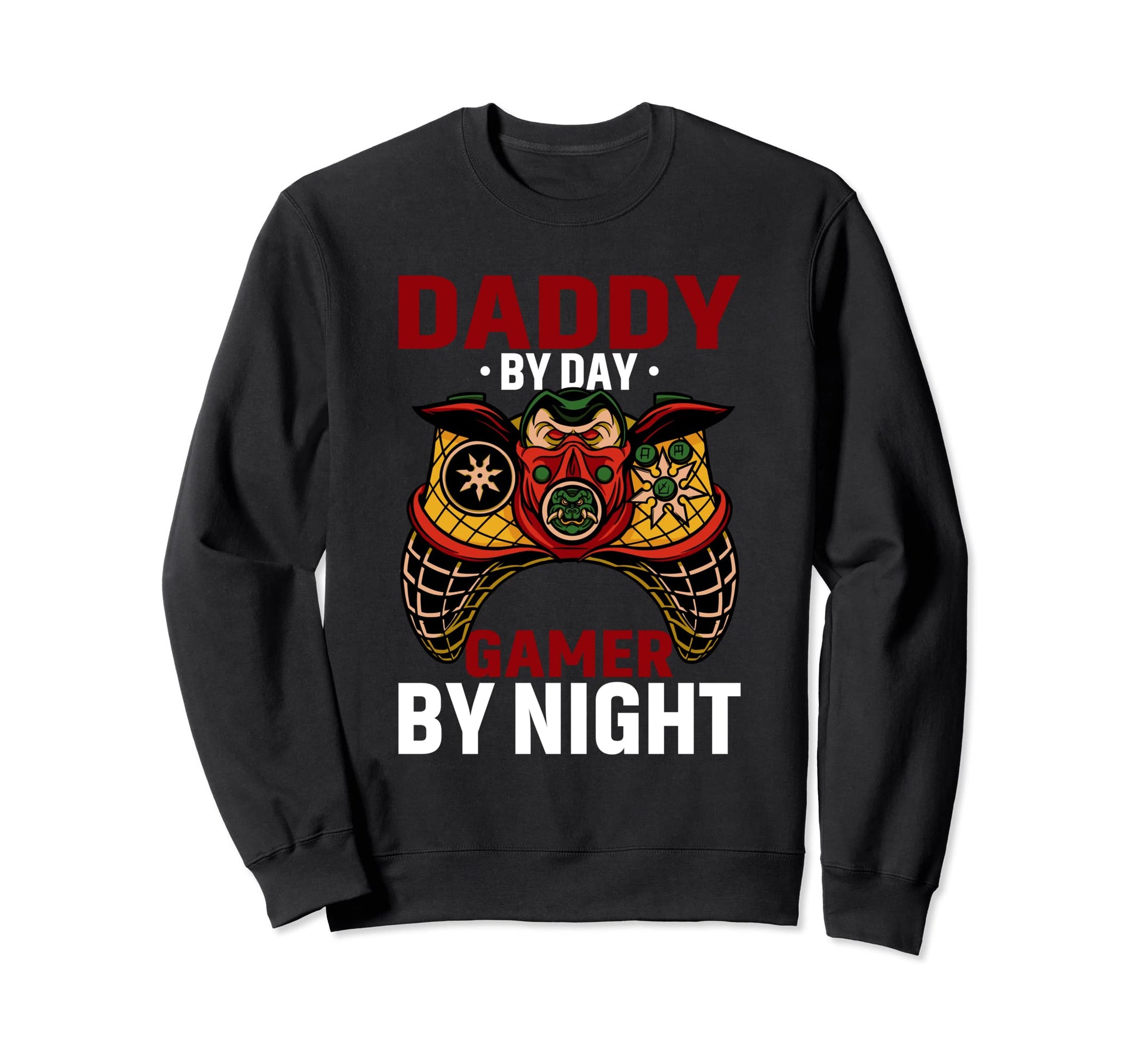 Daddy Day Gamer Night Video Gamer Dad Sweatshirt - Unique Graphic Unisex - T-Shirt, Sweatshirt, Hoodie