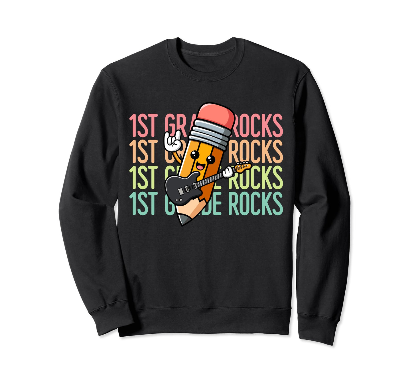 1St Grade Rocks Teacher Team First Sweatshirt - Trendy Graphic Men Women - T-Shirt, Sweatshirt, Hoodie