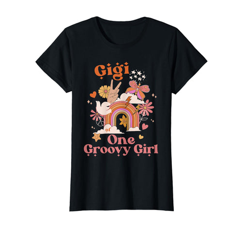 Gigi One Groovy Boho Hippie Rainbow T-Shirt - Minimalist Print for Adults - T-Shirt, Sweatshirt, Hoodie