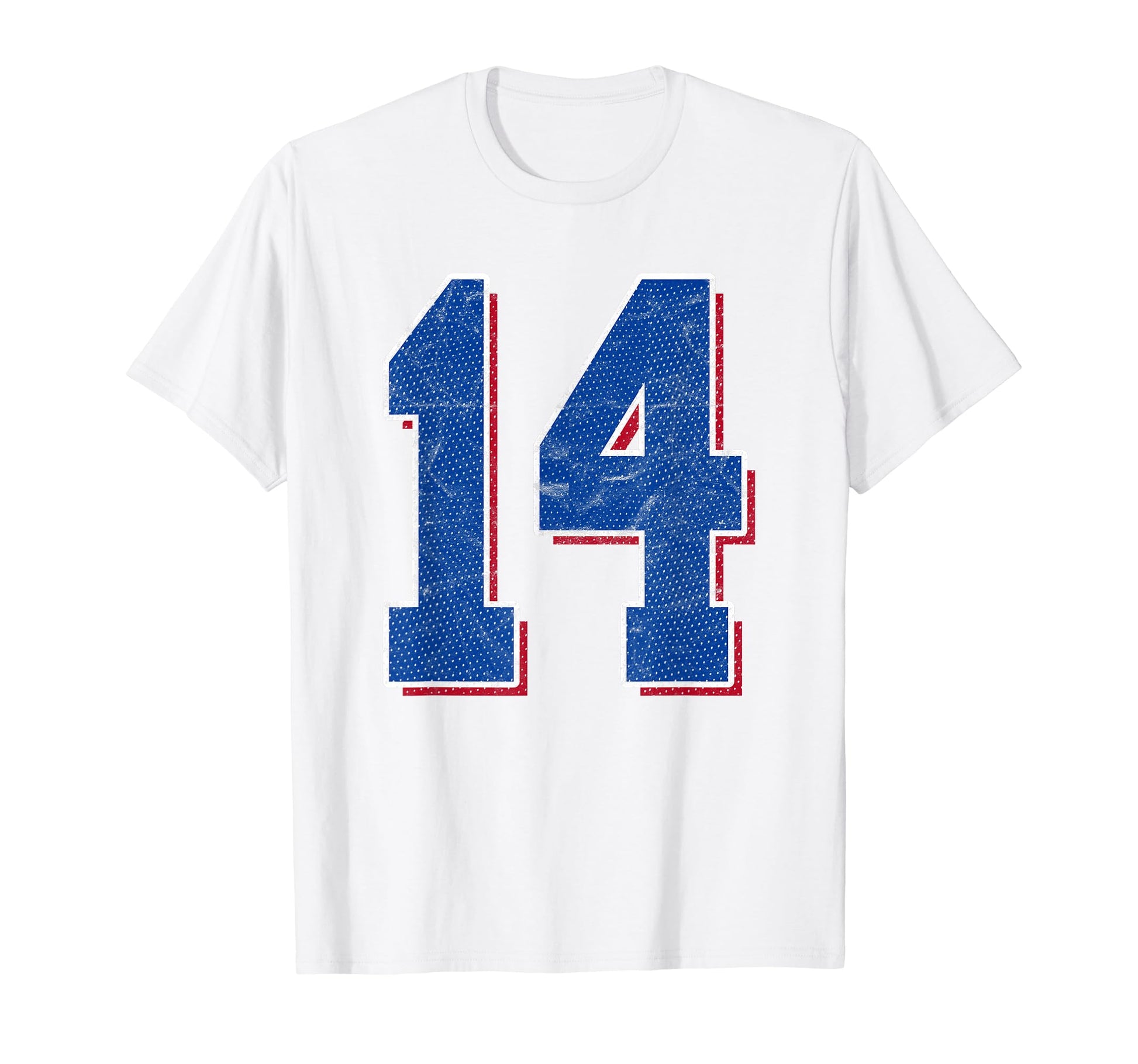 Number 14 Numbered Uniform Sports Team T-Shirt - Trendy Graphic Men Women - T-Shirt, Sweatshirt, Hoodie