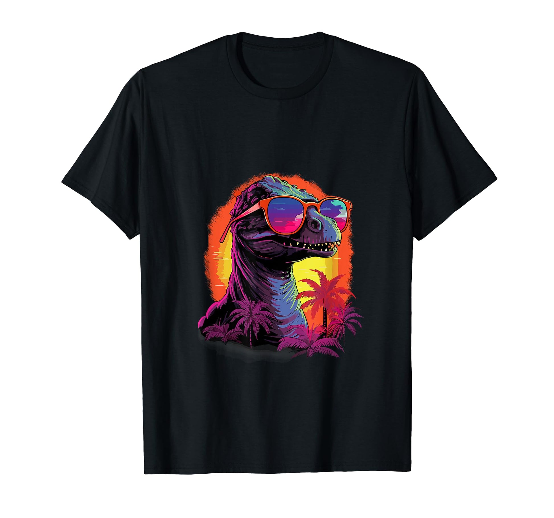 Funny Dinosaur Vaporwave Aesthetic T-Shirt - Graphic Print Men Women - T-Shirt, Sweatshirt, Hoodie