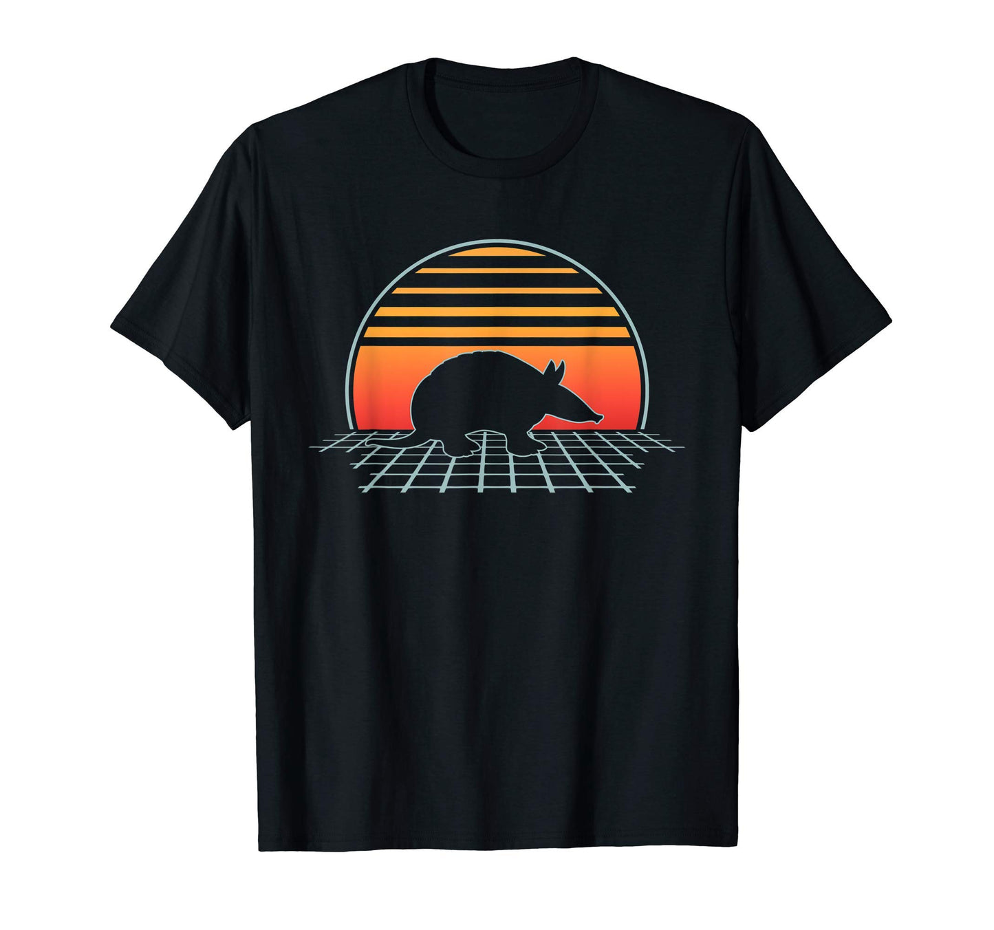 Armadillo 70S 80S Animal Vaporwave Aesthetic T-Shirt - Graphic Print Unisex - T-Shirt, Sweatshirt, Hoodie