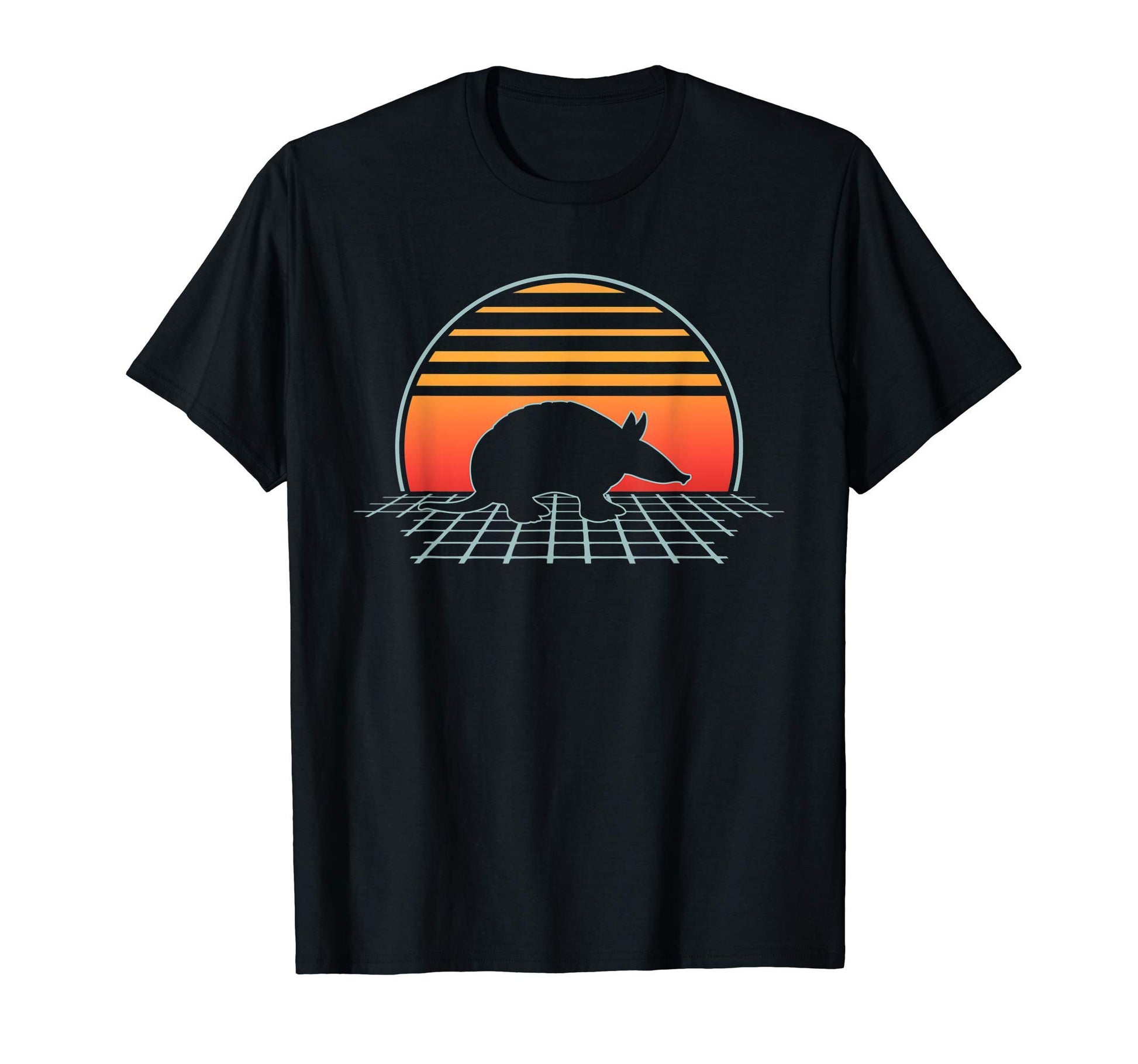 Armadillo 70S 80S Animal Vaporwave Aesthetic T-Shirt - Graphic Print Unisex - T-Shirt, Sweatshirt, Hoodie