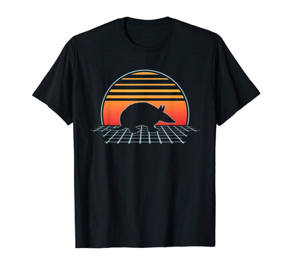 Armadillo 70S 80S Animal Vaporwave Aesthetic T-Shirt - Graphic Print Unisex - T-Shirt, Sweatshirt, Hoodie