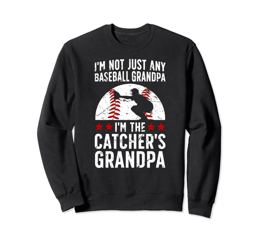 Im Baseball Catcher Grandpa Sweatshirt - Custom Art Print for Adults - T-Shirt, Sweatshirt, Hoodie