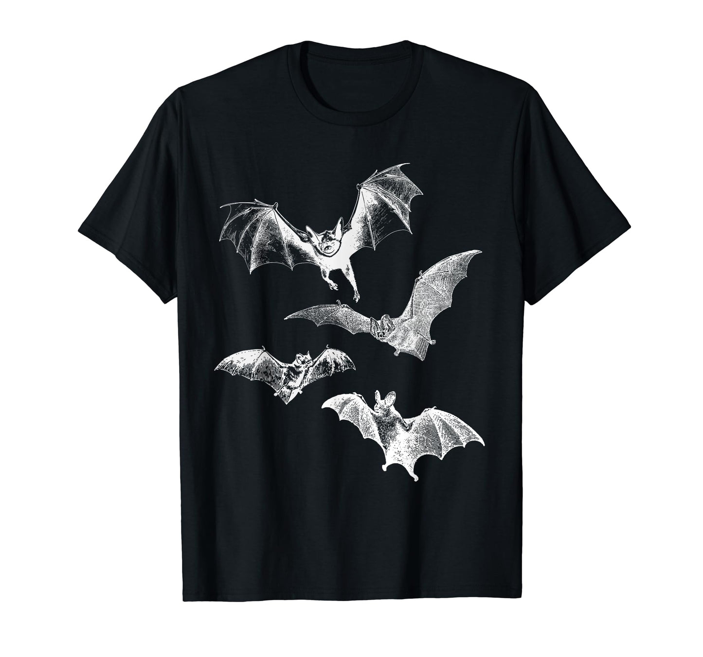 Grunge 90S Flying Bats Novelty T-Shirt - Custom Art Print Men Women - T-Shirt, Sweatshirt, Hoodie