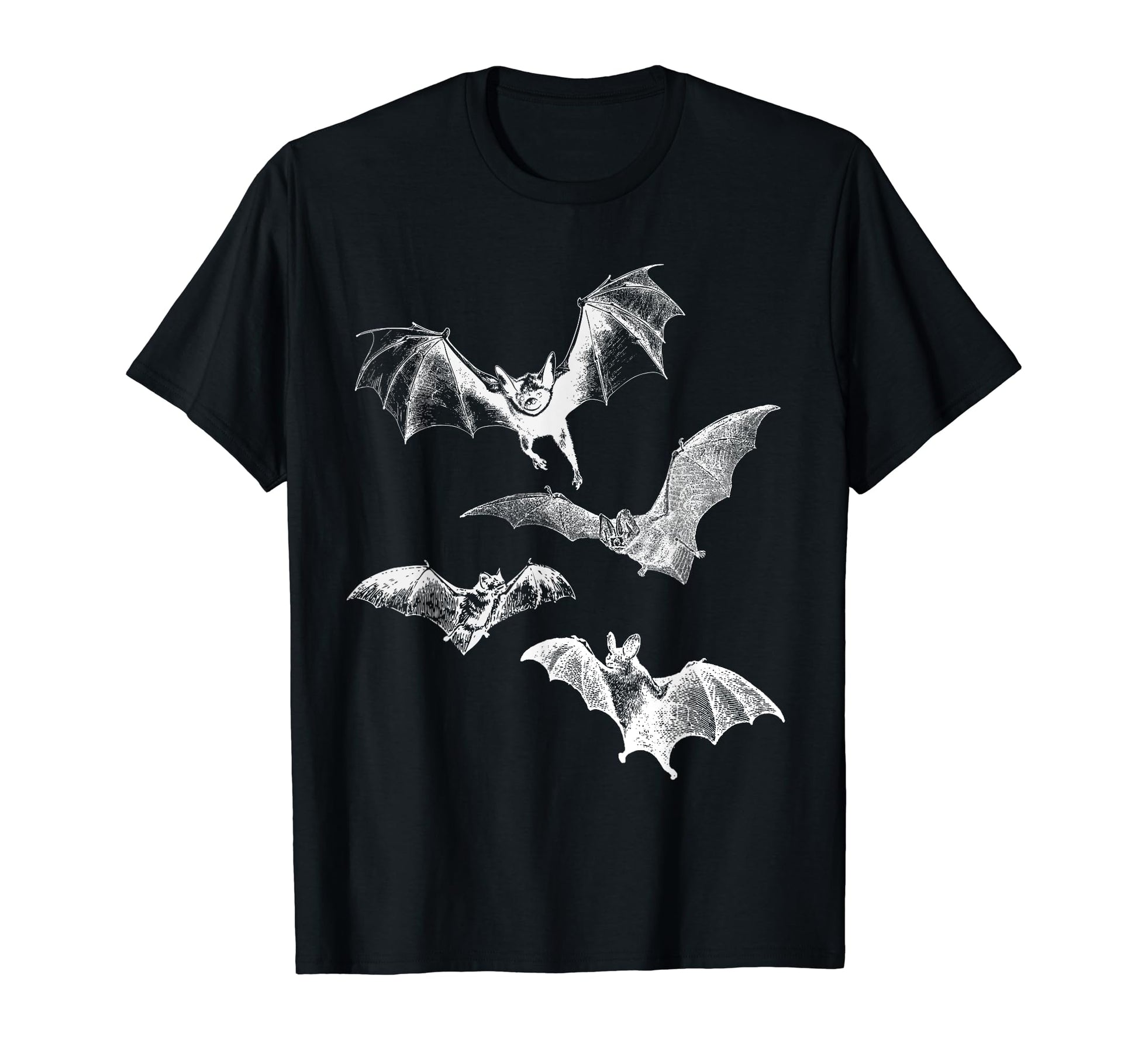 Grunge 90S Flying Bats Novelty T-Shirt - Custom Art Print Men Women - T-Shirt, Sweatshirt, Hoodie